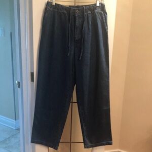 NWT Dark Wash Elastic Waist Denim Jeans